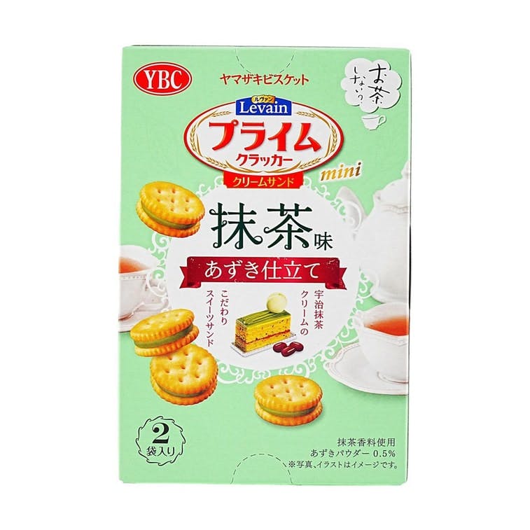 【季节限定】YBC Prime Cracker Matcha Red Bean 山崎 抹茶红豆 夹心饼干 1.97oz【Limited Edition】
