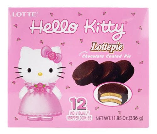 乐天 Lotte Hello Kitty Choco Pie 12 pieces 11.85 oz 凯蒂猫 巧克力派
