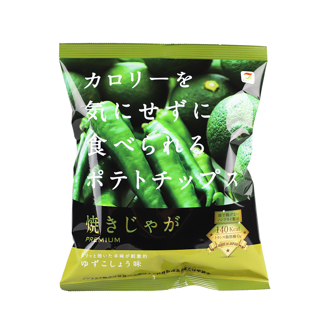 YAKIJYAGA YUZU KOSHO CHIPS 1oz 柚子 辣椒 薯片 非油炸 低卡 Yuzu Pepper low Calories