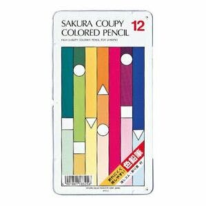 SAKURA 樱花牌 12色 彩色铅笔 Coupy-Pencil 12Colors Pencils