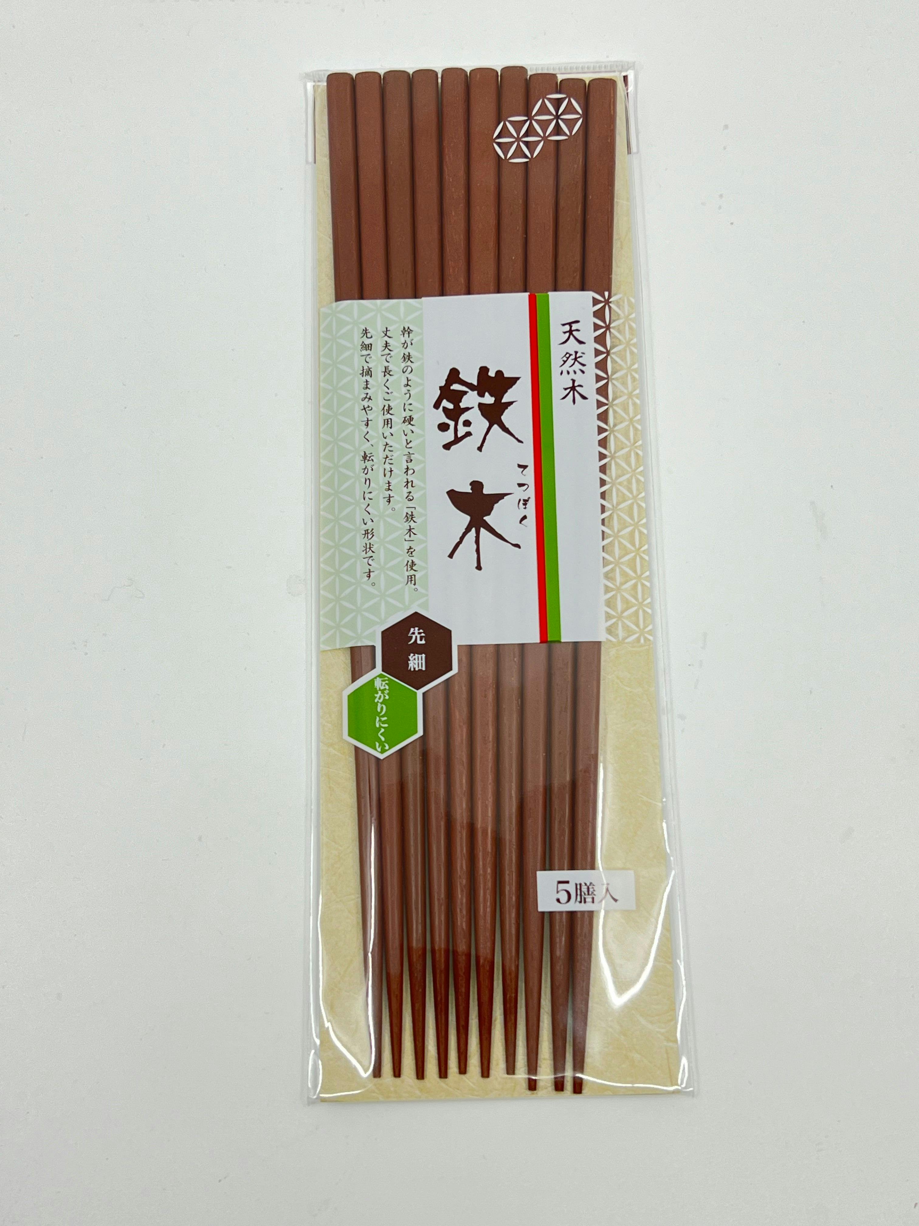 Daiwa Ironwood Chopstick Thin Square 5 pairs 日本 铁木 筷子