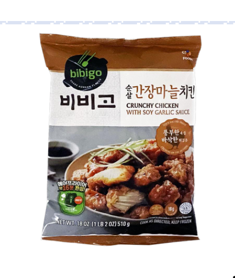 CJ BIBIGO 必品阁 韩式炸鸡块(蒜香酱油) Korean Style Crunchy Chicken(Soy Garlic Sauce) 18oz