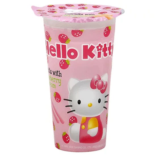 Hello Kitty 饼干棍 草莓奶油 Strawberry Biscuits 1.16oz