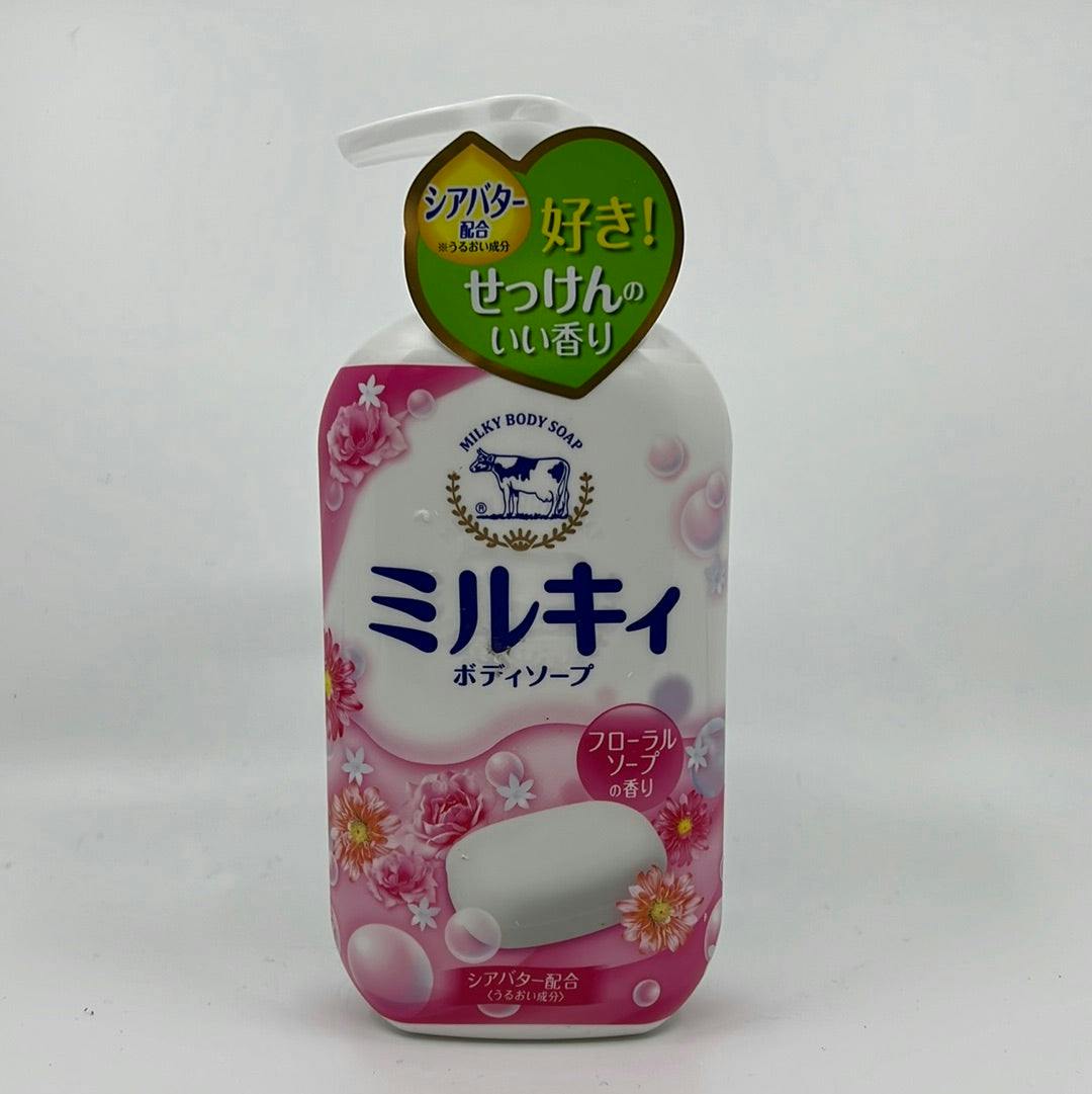 Cow 牛牌 Milky Body Soap Relax Floral Scent 牛乳保湿沐浴乳 玫瑰花香 550ml
