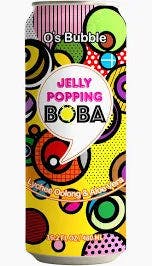 O’s Bubble Jelly Popping Boba Lychee Oolong Tea w/ Aloe Vera 16.2oz 爆爆珠 荔枝 乌龙茶 芦荟果粒