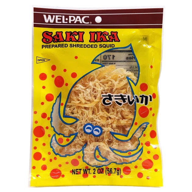 Wel-Pac Saki Ika Shredded Squid Snack 日本 鱿鱼丝 2oz