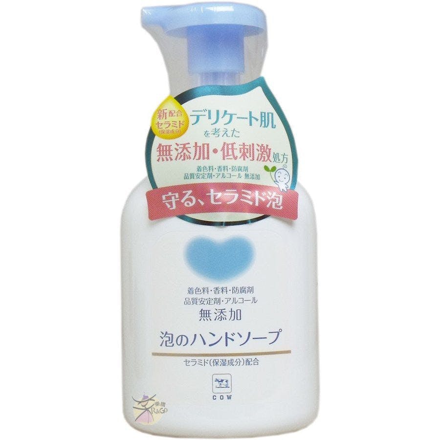 日本 cow 牛乳石碱 无添加 泡泡杀菌抑菌洗手液 温和无香低刺激 儿童孕妇均可