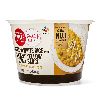 韩国 CJ Creamy Yellow Curry Cooked Rice 奶油黄咖喱饭『最佳尝味期 3/15/2023』