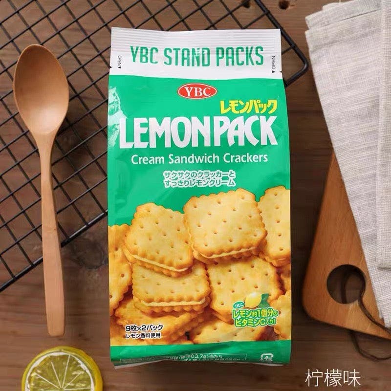 日本进口 YBC 柠檬夹心饼干 Lemon Cookie