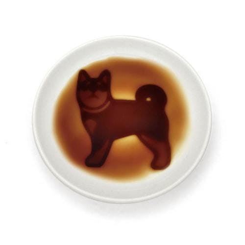预定[NEW] Alta Shiba Standing Dog Soy Sauce Dish 3.54" dia【日本进口】