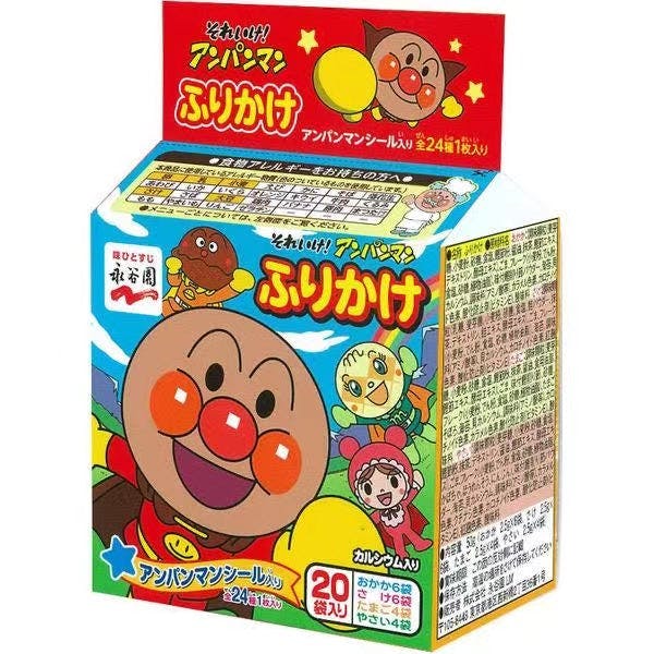 日本 永谷园 面包超人 儿童 拌饭料 20袋入 【日本进口】