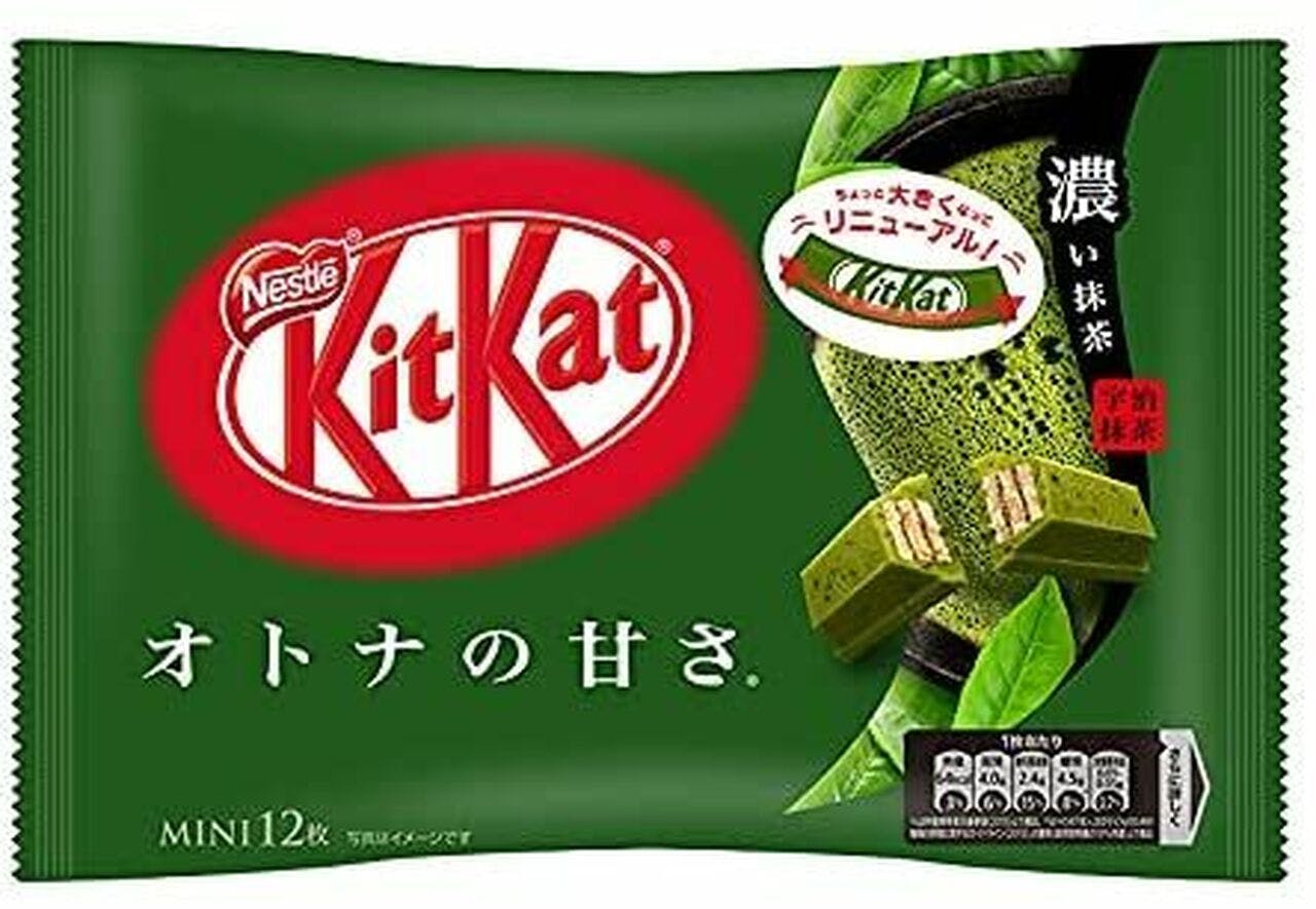 KitKat Mini 特浓抹茶巧克力威化 Matcha Strong Green Tea Chocolate (11 Bars) 15%减糖【尝味期Exp. 03/2024】