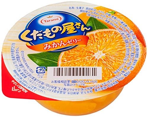 日本进口 Tarami 真橙子 蜜柑 橘子 橙子布丁 果冻 一盒六个 水果杯