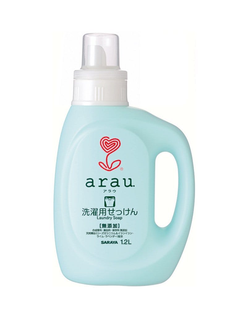 日本 ARAU 100%纯植物性洗衣液 天竺葵精油配方 无香料 无色素 无防腐剂 1200ml arau. Arau Laundry soap Geranium Body 1.2 liters