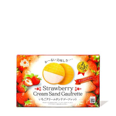 Marutou Strawberry Cream Sand Gaufrette 草莓味 奶油夹心法式饼干『最佳尝味期 4/10/2023』