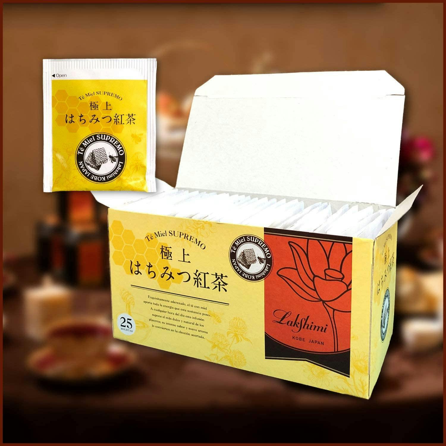 现货到  “超好喝”的日本神户限定 Lakshimi 极上 顶级 蜂蜜红茶 袋装 25袋