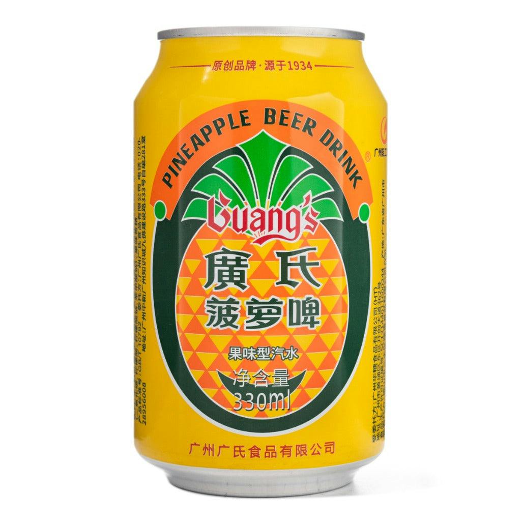 Guang Pineapple Beer Flavored Soda Drink 广氏 菠萝啤 果味饮料 330ml 无酒精 Non-Alcoholic