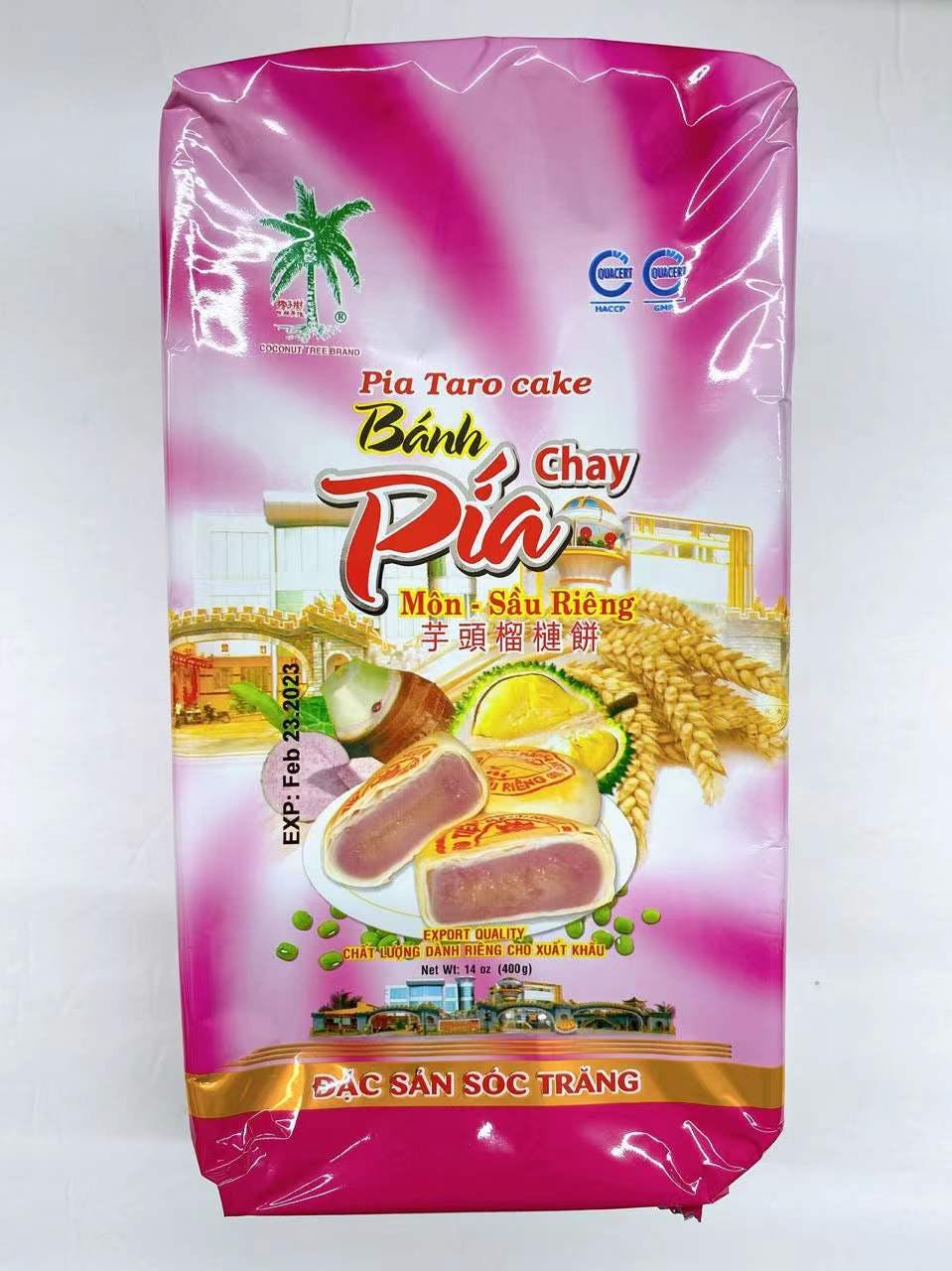 COCONUT TREE 芋头榴莲酥饼 Pia Chay Taro Durian Cake 400g