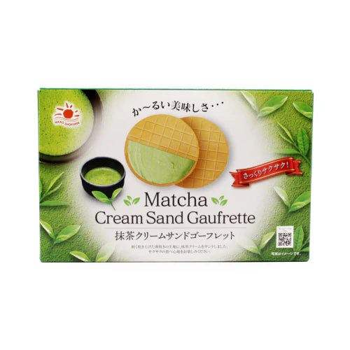 Marutou Matcha Cream Sand Gaufrette 抹茶味 奶油夹心法式饼干『最佳尝味期 5/28/2023』
