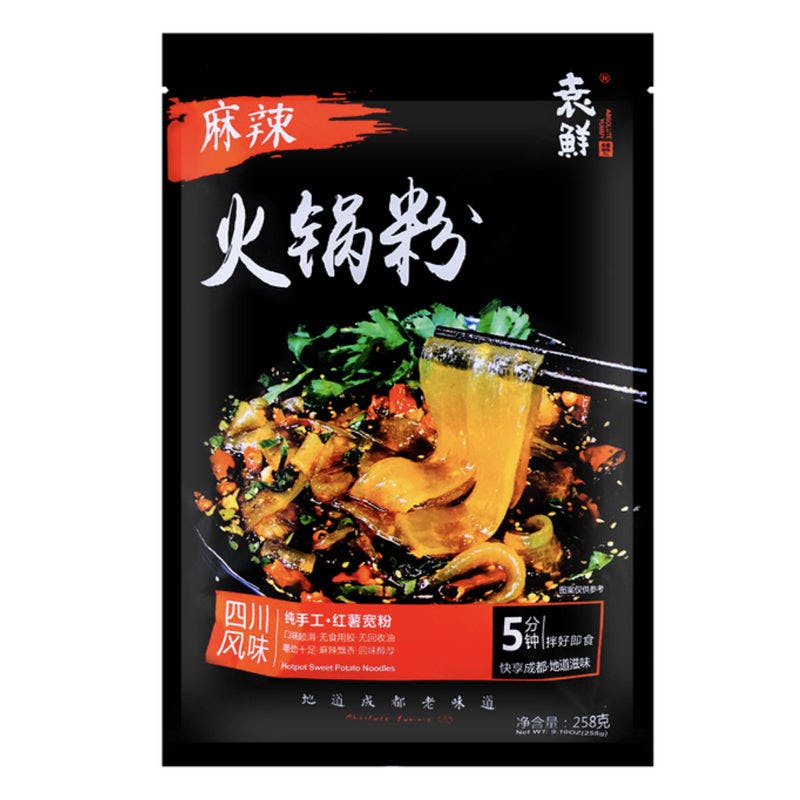 袁鲜 Yuan Xian Spicy Hot Pot Wide Noodles  麻辣 火锅粉  四川风味【最佳尝味期BBD 12/8/2023】
