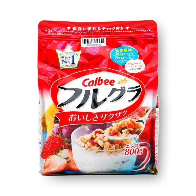 日本进口 经久不衰的网红Calbee麦片 ！FRUGRA 强烈推荐! 800g 大包装