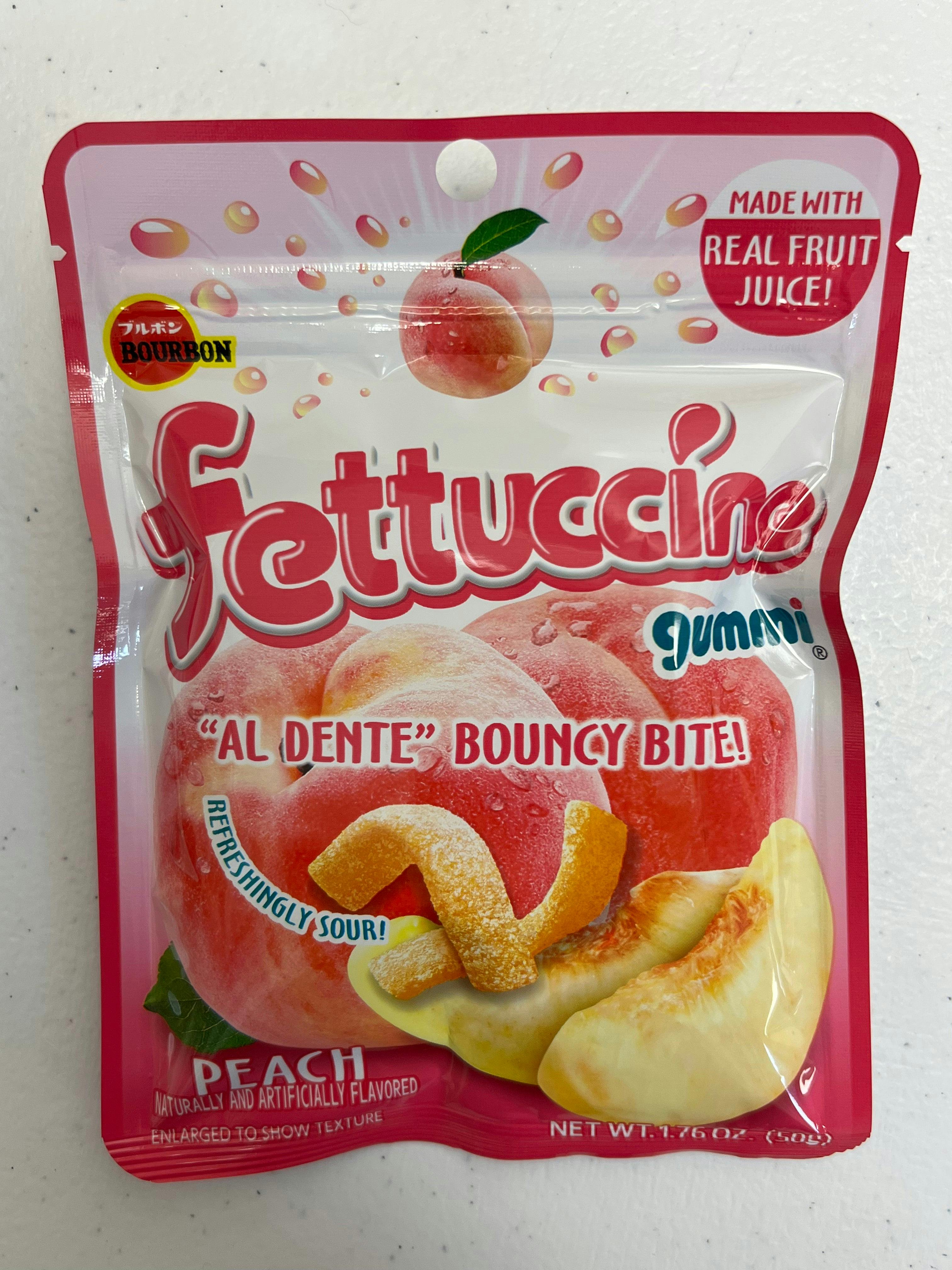 波本 桃子软糖 BOURBON fettuccine gumi Peach ブルボン　フェットチーネグミ