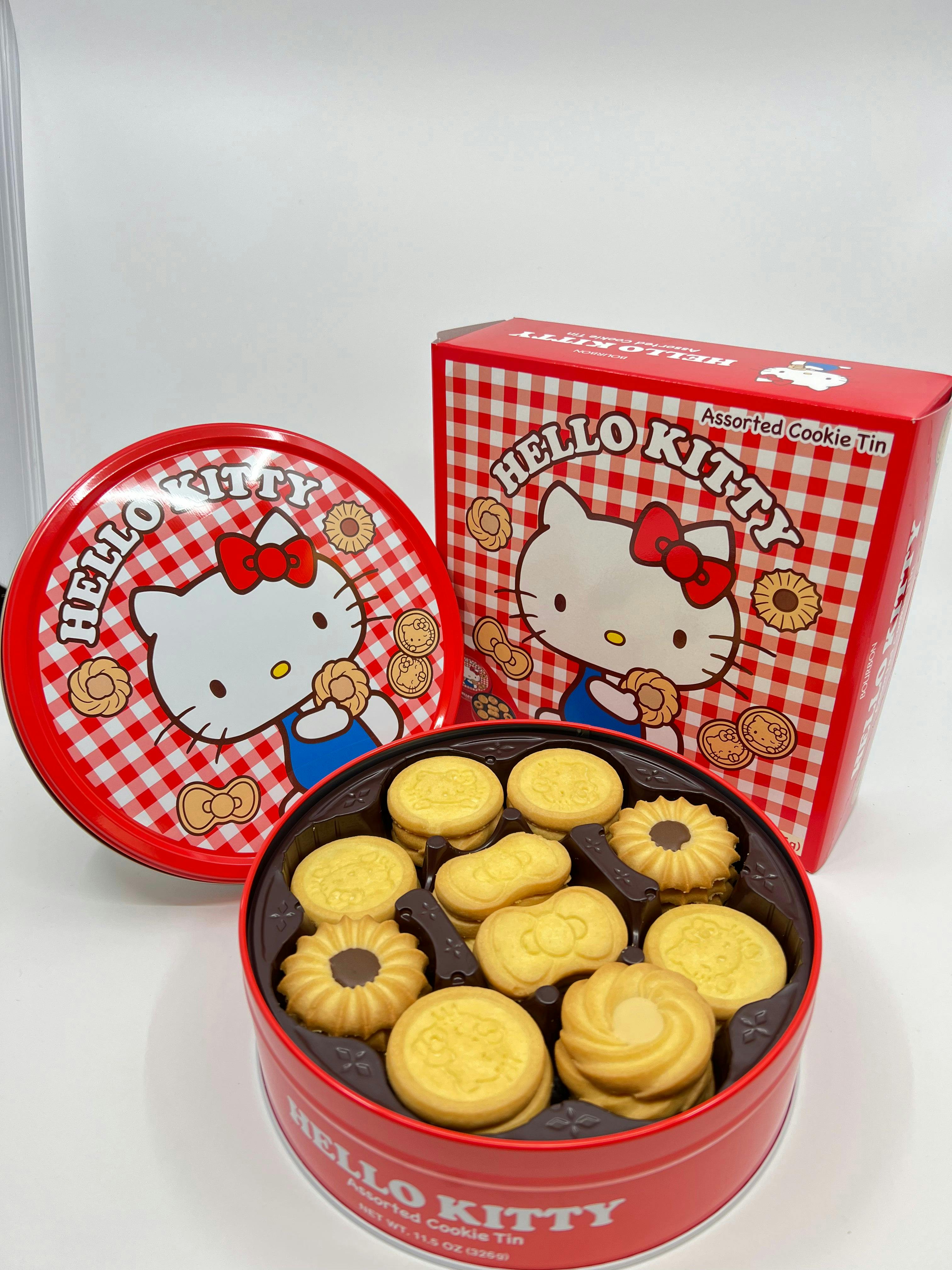 Hello Kitty 凯蒂猫 超可爱罐装礼品盒 黄油曲奇饼干 assorted cookie【最佳尝味期BBD 7/5/2023】