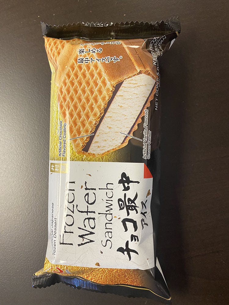 Imuraya 井村屋 Vanilla Chocolate Wafer Sandwich 香草巧克力 华夫冰激凌 一箱18个 18/case