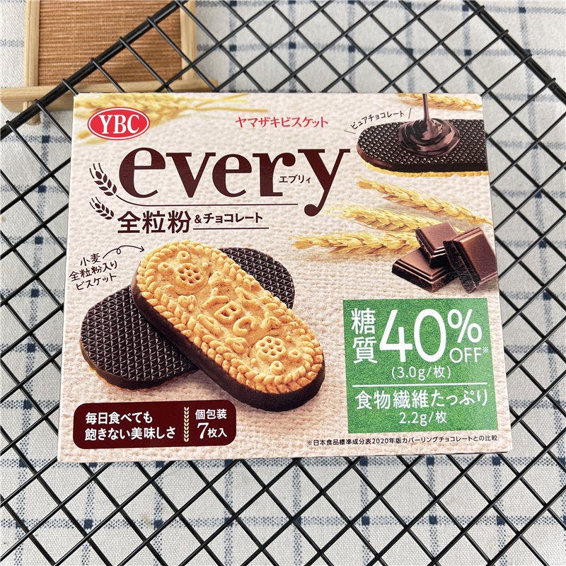 日本 YBC 山崎 低糖 全麦巧克力夹心饼干  低卡 碳水热量