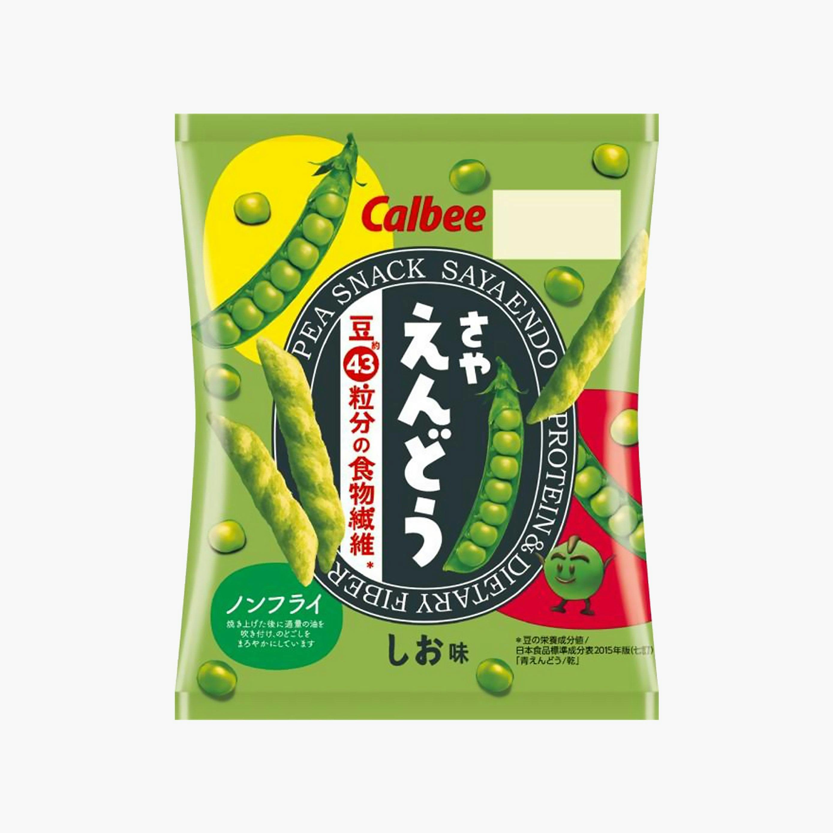 日本 CALBEE  Sayaendo Green Pea Refreshing Chips 4 packs