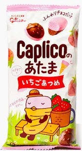 Glico 格力高 Caplico 双层 草莓巧克力 No Atama Milk 30g