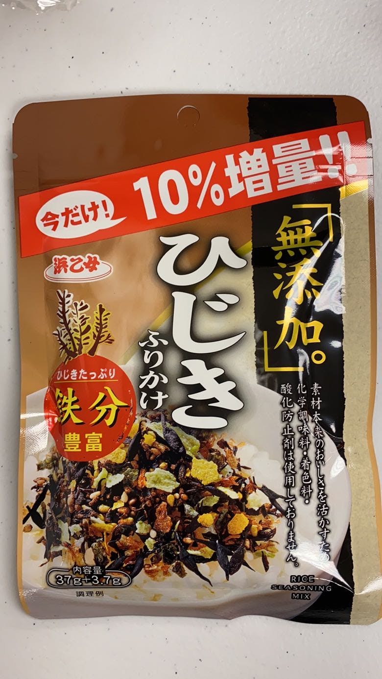 日本进口 羊栖菜芝麻海苔鱼肉 拌饭 饭团调味料 全部纯天然食材 无任何添加剂