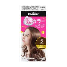 日本进口 花王 Blaune 泡泡沫染发剂 遮盖白发 5号 棕色 Brown