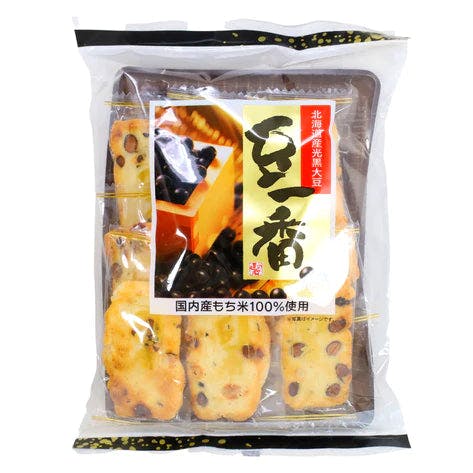 MARUHIKO 丸彦製菓 Mame Ichiban Rice Crackers with Soy Beans 黑豆米饼3.8oz