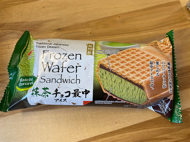 Matcha-Flavored Ice Cream Sandwich (full case, 18pcs)