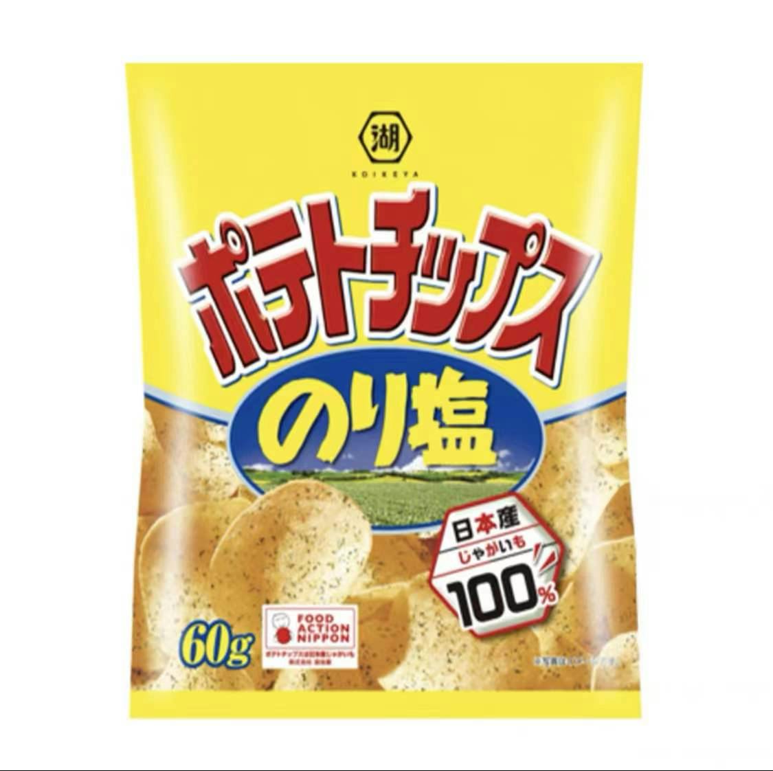 日本 new 湖池屋 海苔盐味薯片