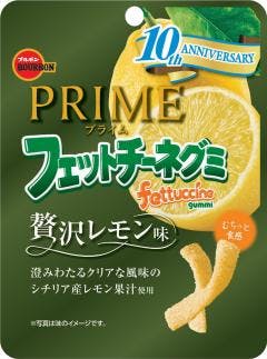 波本 纪念版 意大利柠檬软糖 Prime Fettuccine Gummi -Zeitaku Lemon Gummy Candy Bourbon Japan 50g