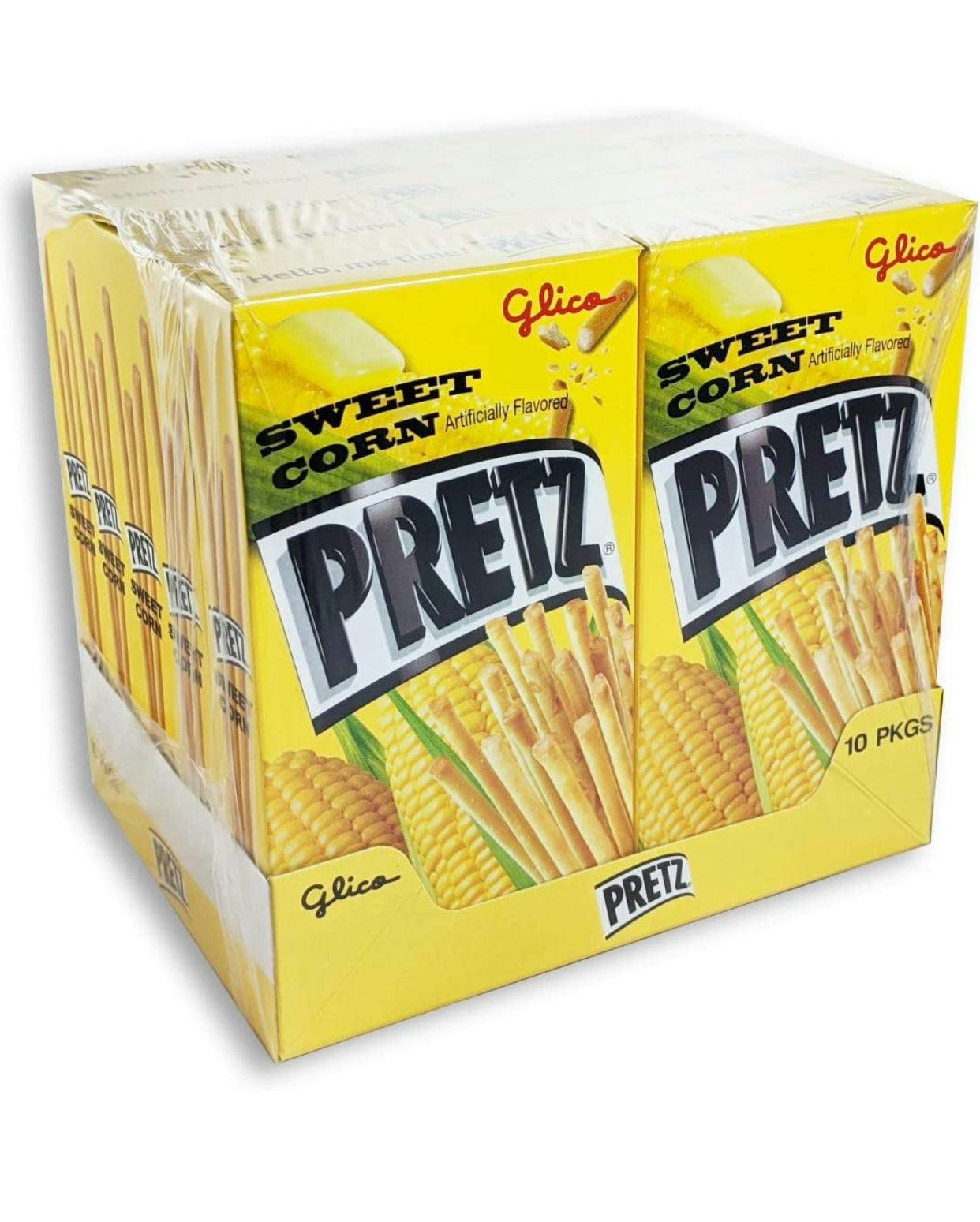 Glico Pretz Baked Snack Sticks, Sweet Corn Flavored