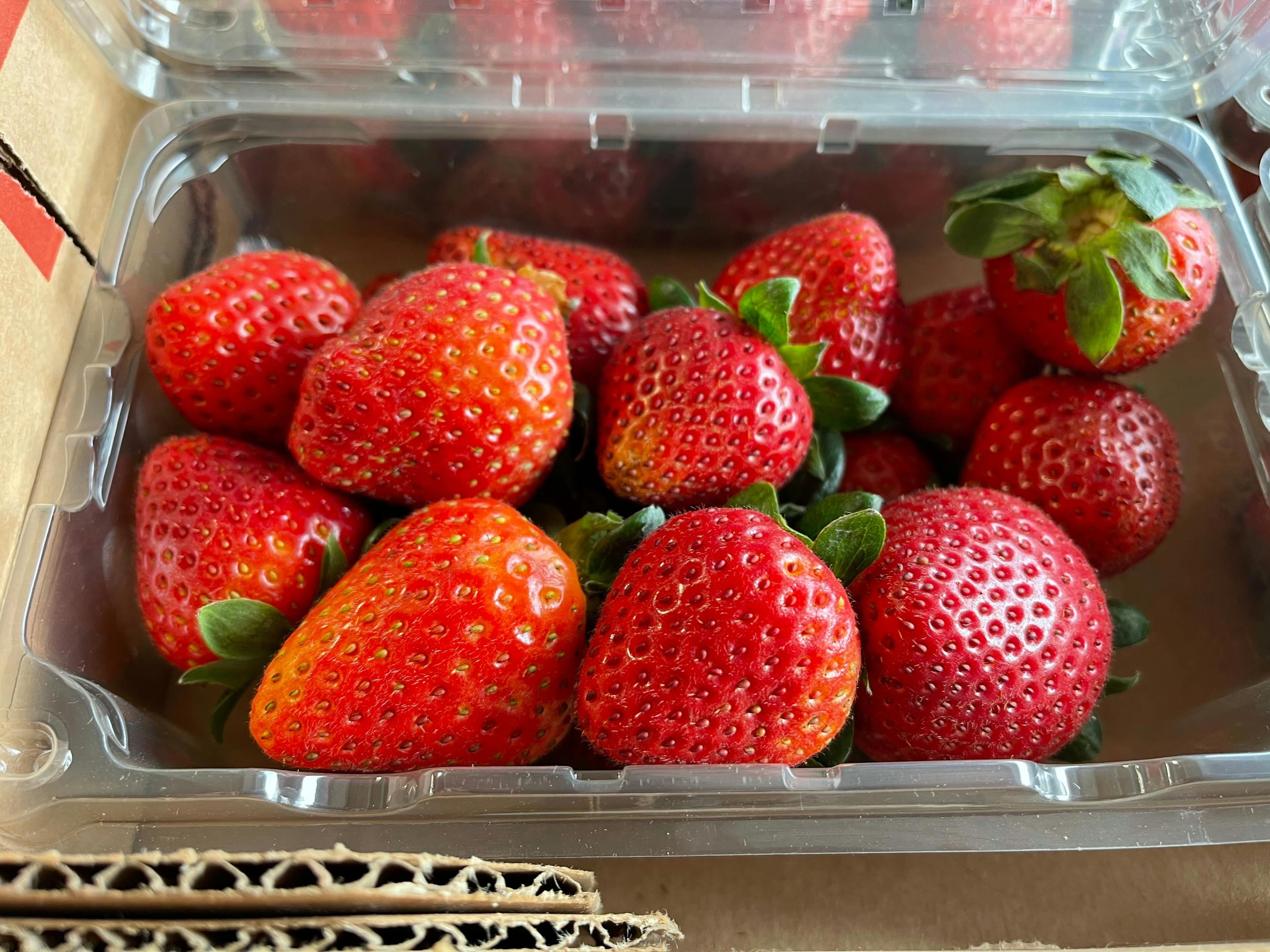 limited edition fresh and sweet strawberries
