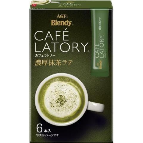 AGF 抹茶拿铁 Blendy Cafe Latory Rich Matcha Latte 6 Sticks【日本进口】