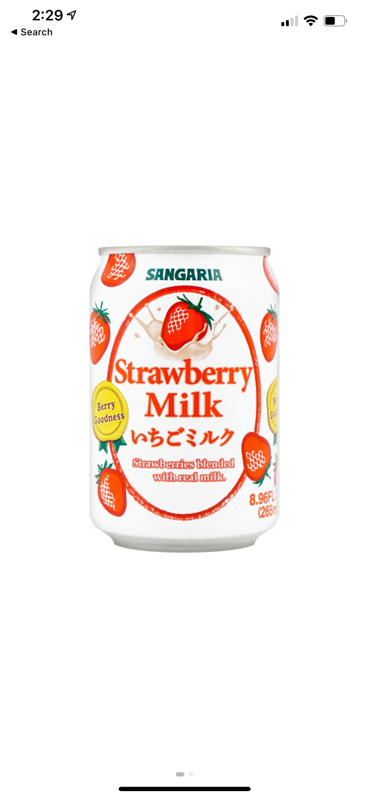 Strawberry-Flavored Milk Tea 265ml