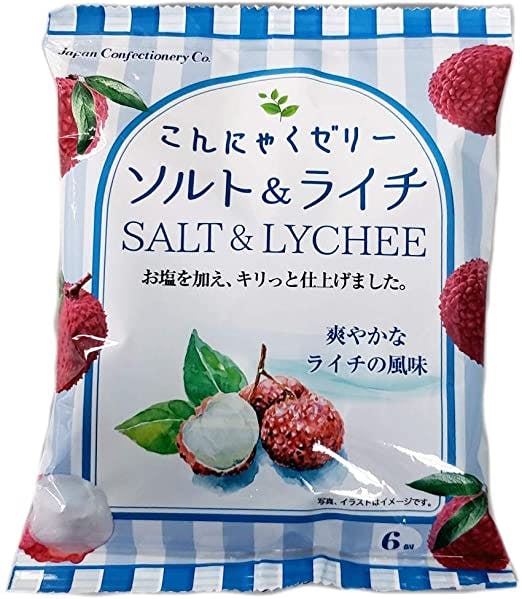 日本 NEW J.C.C. 盐和荔枝蒟蒻 果冻 Jelly
