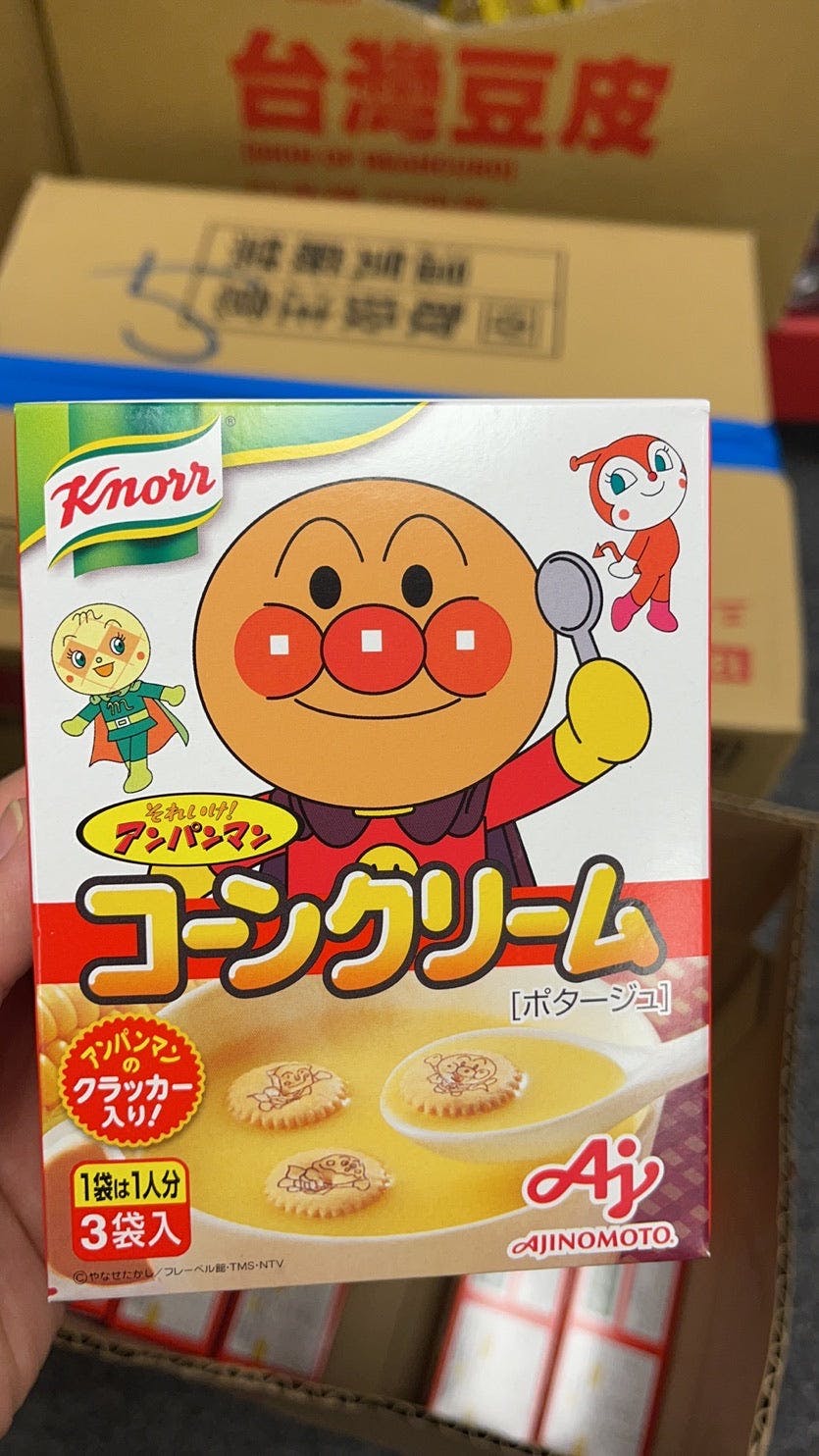 Knorr Japanese Anpanman Corn Cream Soup, 2 oz (59g)
