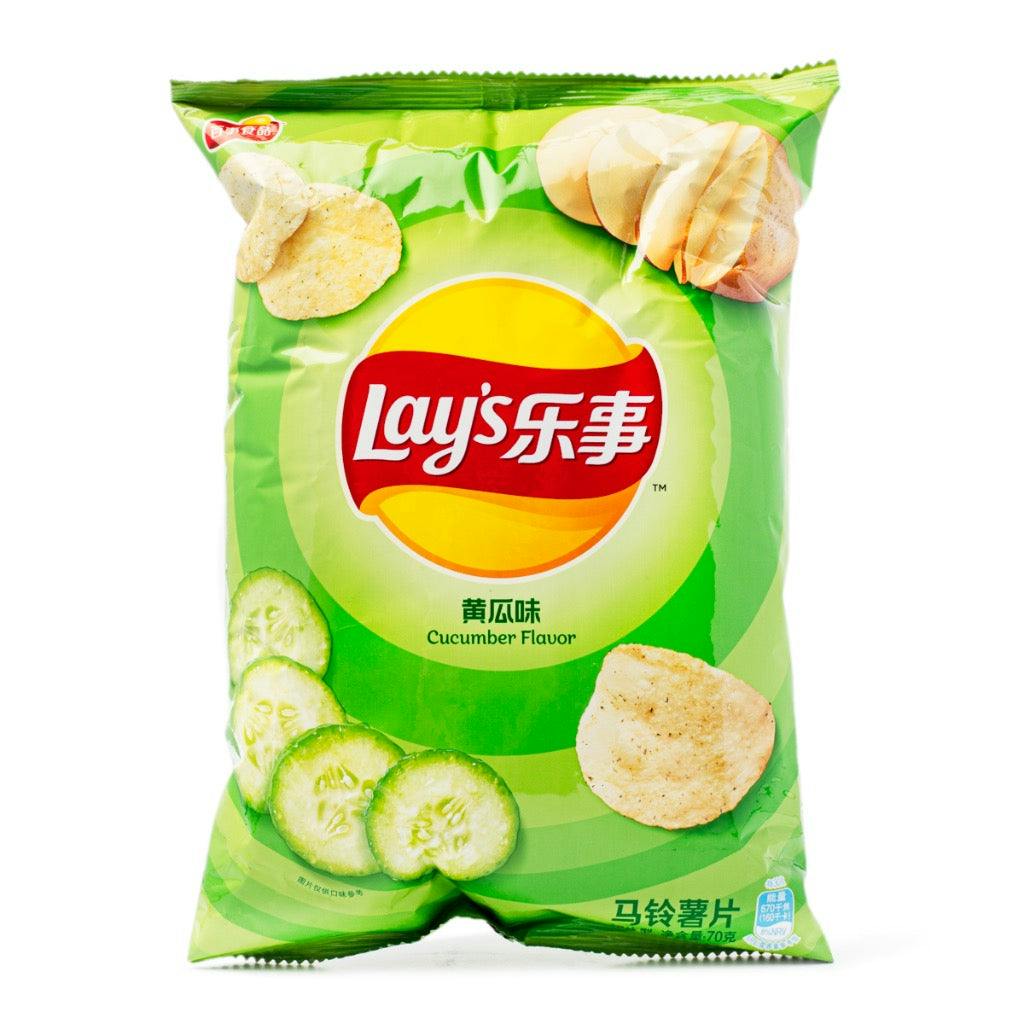 Lay's Crispy Potato Chips - Cucumber Flavor