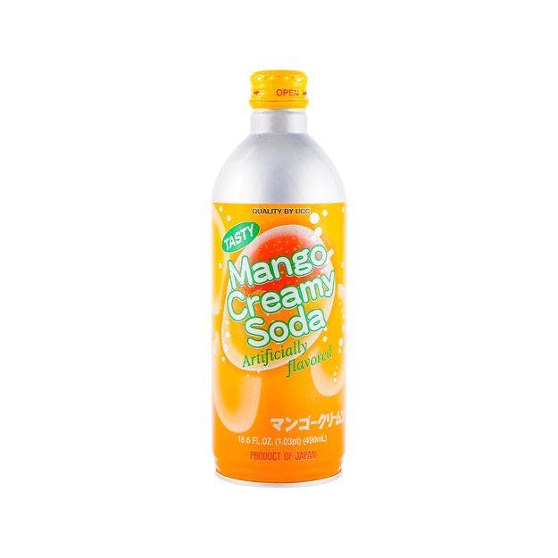 UCC 芒果奶油汽水 mango cream soda 490ml