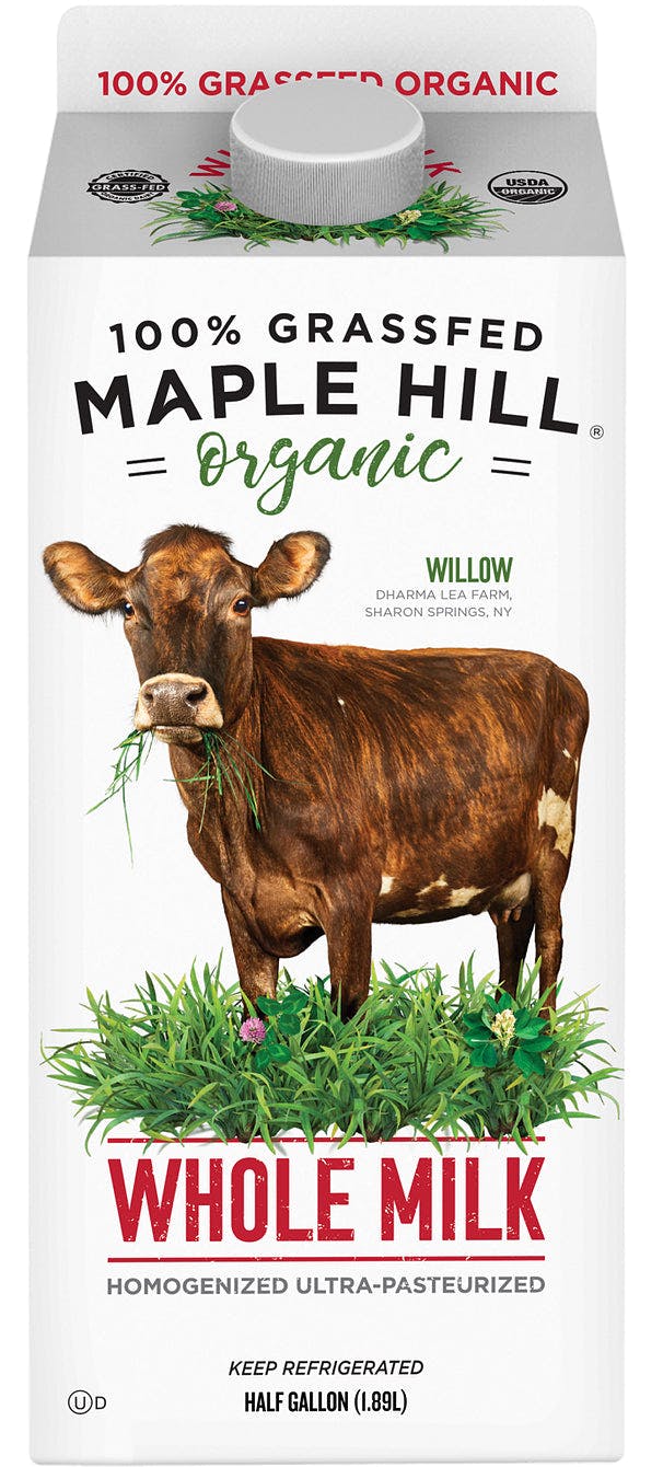 Maple Hill 有机 百分百草饲 全脂 奶牛 Organic 100% grassfed whole milk『6/4/2023』