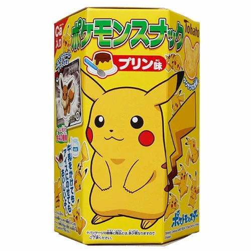 日本 皮卡丘 玉米脆 Pokemon - Pikachu - Pudding Flavored Corn Snacks - Snacks