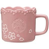 星巴克 Starbucks 2023 日本樱花系列 Japan Sakura Floral Rim Mug 花瓣边杯 355ml