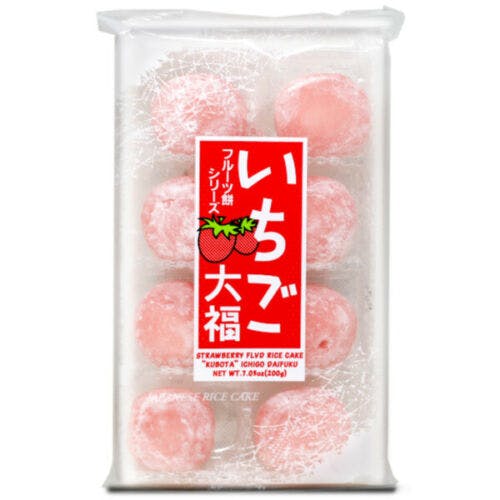 日本 KUBOTA 草莓大福 BAKED SOFT RICE CAKE STRAWBERRY FLAVOR 7.05 oz (200g)