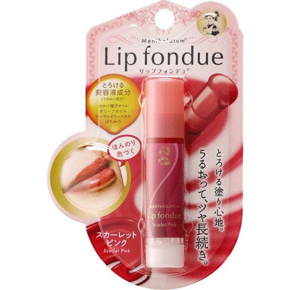 Mentholatum Lip Fondue 4.2g Scarlet Pink 曼秀雷敦 有色 美容液润唇膏